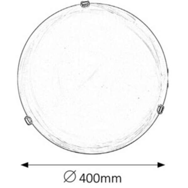 RABALUX Alabastro plafonjeraD40 E27 2x60Wbelo/zlato