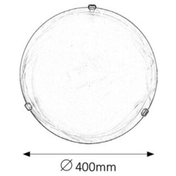 RABALUX Alabastro plafonjeraD40 E27 2x60Wbronza