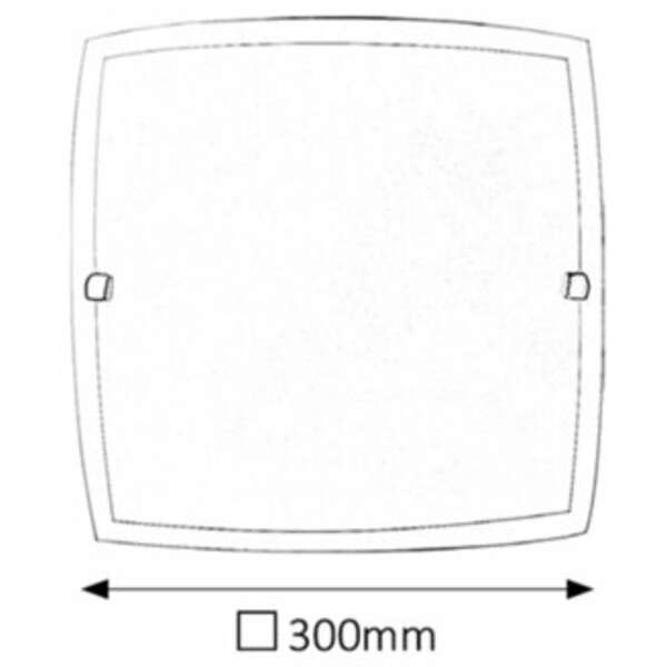 RABALUX Nedda plafonjera300x300 E27 60W belo