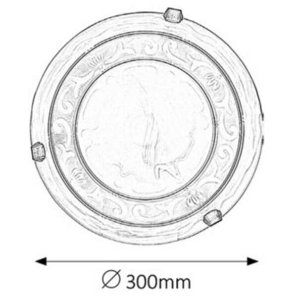 RABALUX Laretta plafonjera E27 60W