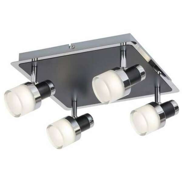 RABALUX Harold,kupatilska,LED20W,IP44,chrom/crna/opal