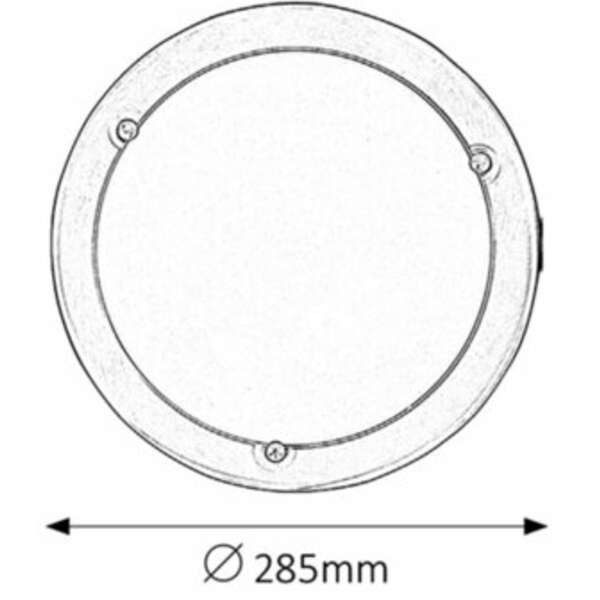 RABALUX Ufo plafonjera D29 E27 60W hrom