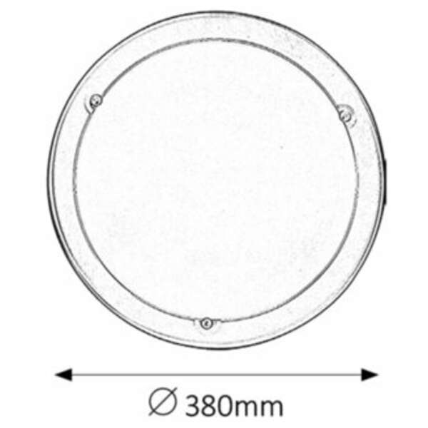 RABALUX Ufo plafonjera D38 E27 2x60W hrom