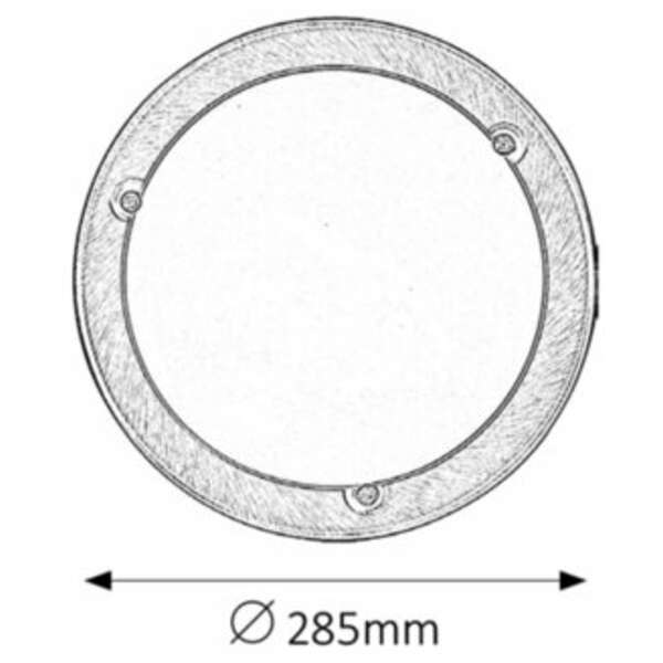 RABALUX Ufo plafonjera D285 E27 60W bronza