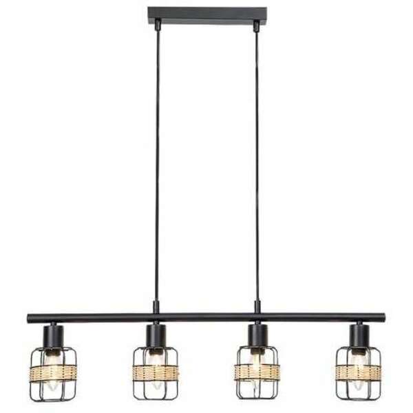 RABALUX Indiana, metal Visilica lampa,E14 4x MAX25W, mat crn