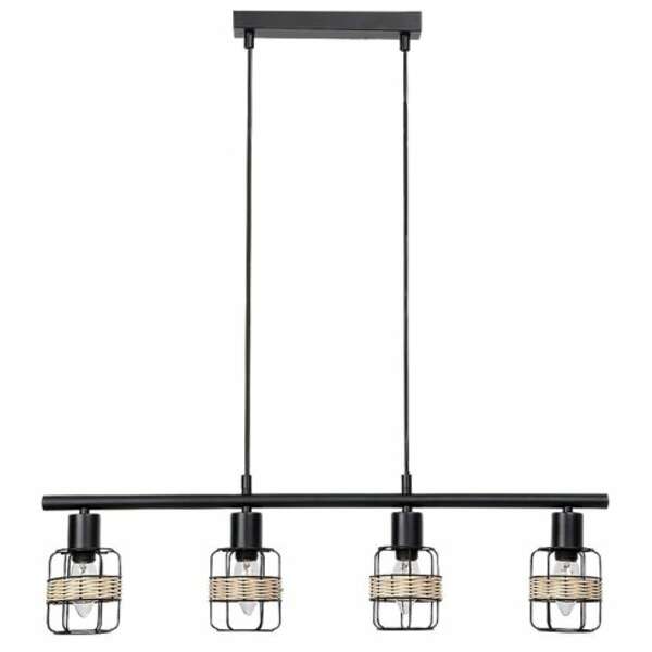 RABALUX Indiana, metal Visilica lampa,E14 4x MAX25W, mat crn