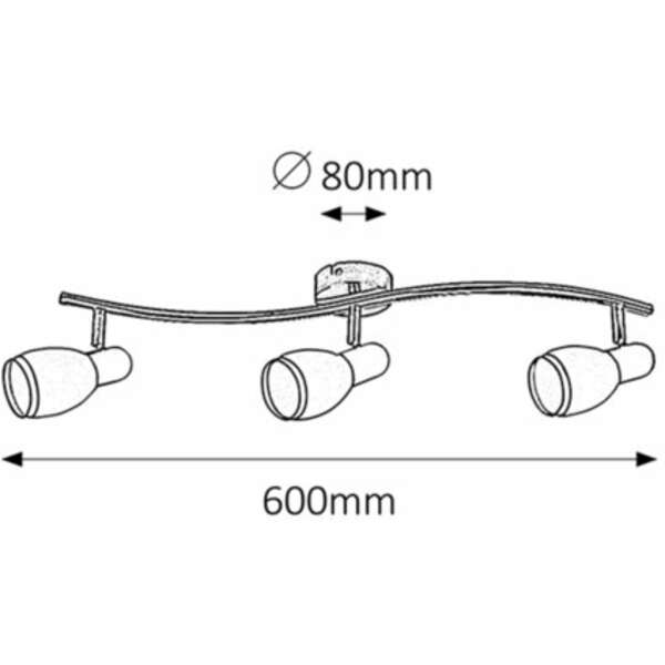 RABALUX Elite spot E14 3x40W hrom