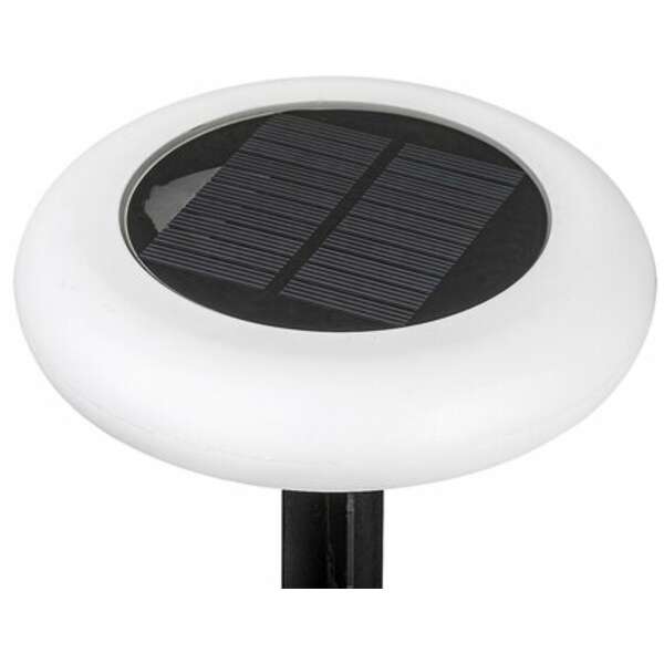 RABALUX Haiti spoljna solarna lampa plastika crna sa mlecnim 0,5W 