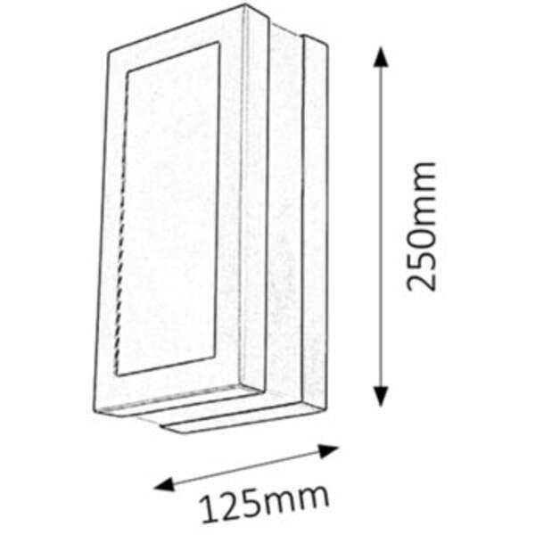 RABALUX Stuttgart spoljna zidna lampaE27 14W inox IP44