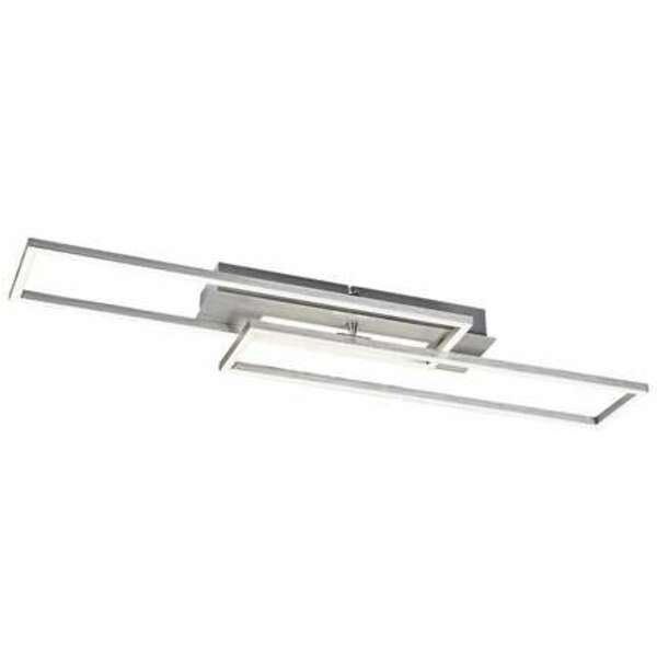 RABALUX Demetrius, LED plafonska lampa, srebrna 40W 2850-4400lm 4000K IP20