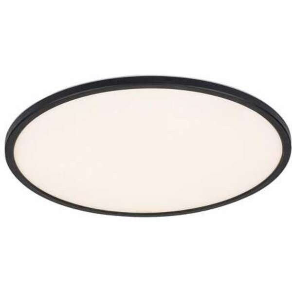 RABALUX Ezio, LED plafonjera dimabilna 15W, 1200lm, 3000K, 24cm, IP20, plastika/crni prsten