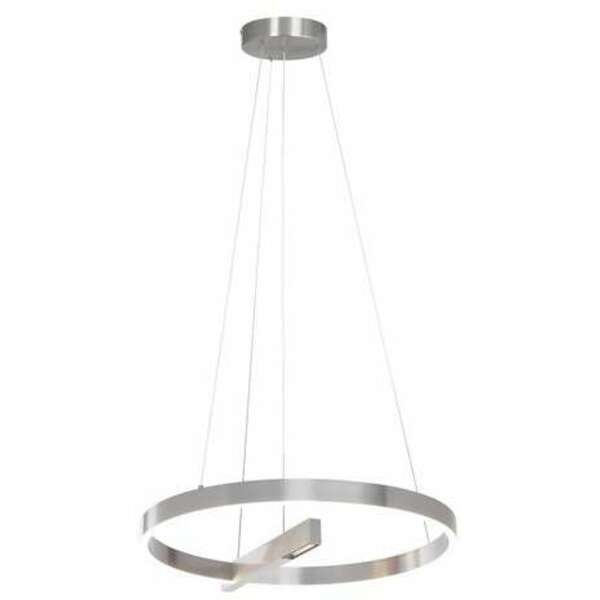 RABALUX Thrac, visilica brušeni aluminium LED  40W, 2070lm, 4000K, precnik 84cm