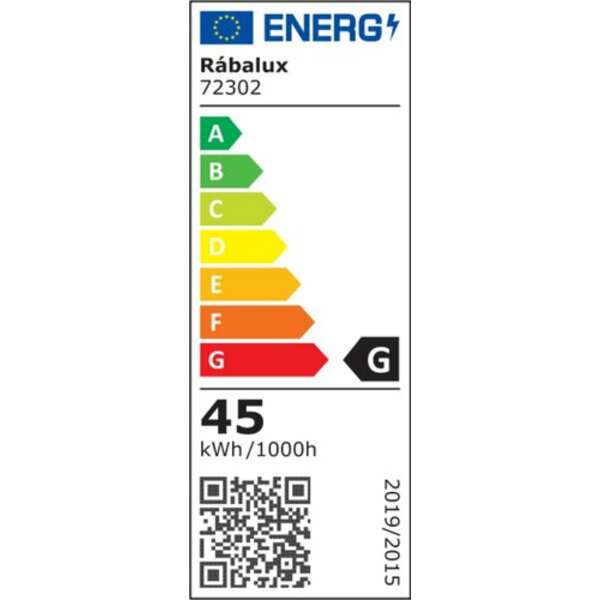 RABALUX Isaure,visilica ring crna LED 45W, 3000lm, DIP switch 3000-4000-6500K, 80cm