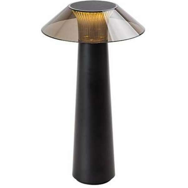 RABALUX Assen, LED spoljna stona punjiva lampa, metal crna, 5W, 40lm (bez dif. 150lm), 3000K