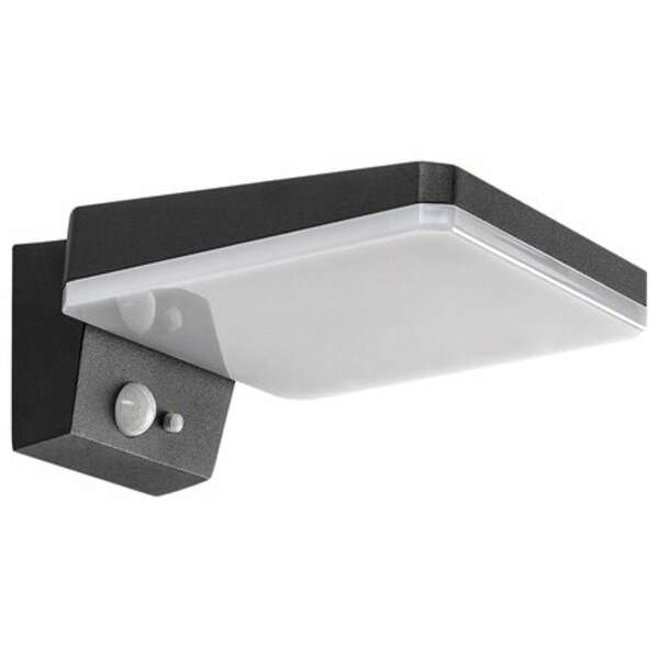 RABALUX Lasset, solarna zidna, aluminium crna, LED 4,4W, 200lm (bez dif. 600lm), 4000K