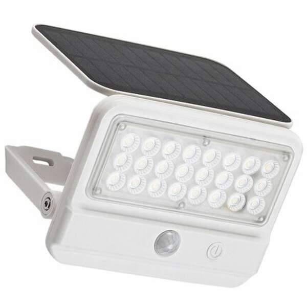 RABALUX Flaxton, solarna zidna sa senzorom bela, LED 7W, 700lm, 4000K