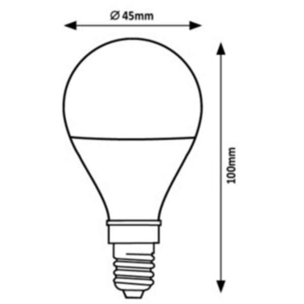 RABALUX Filament LED sijalica E14 G45, 2W, 470lm, 3000K