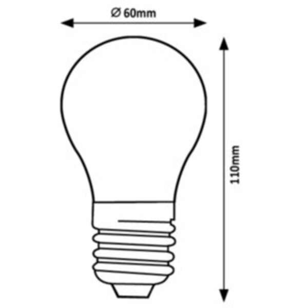 RABALUX Filament LED sijalica E27 A60, 7W, 1520lm, 3000K