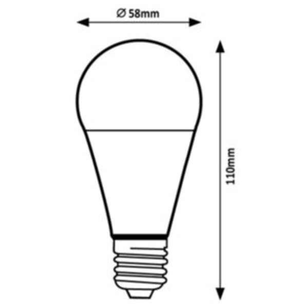 RABALUX LED sijalica E27 A60, 10W, 1055lm, 4000K