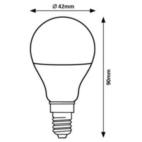 RABALUX LED sijalica E14 G45, 9W, 810lm, 4000K