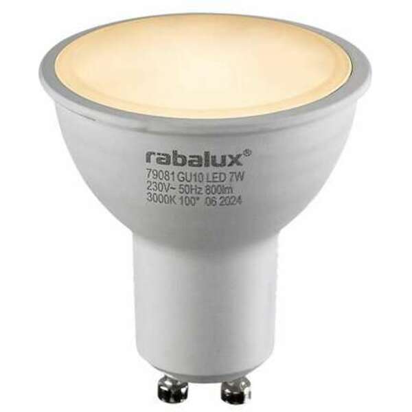 RABALUX LED sijalica GU10, 7W, 800lm, 3000K,  dimabilna