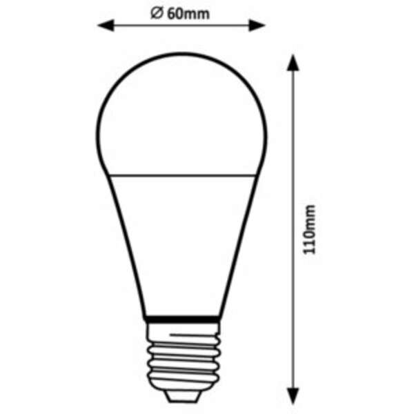 RABALUX LED sijalica  E27 A60, 7W, 650lm, 3000K, senzor pokreta: 3-5m