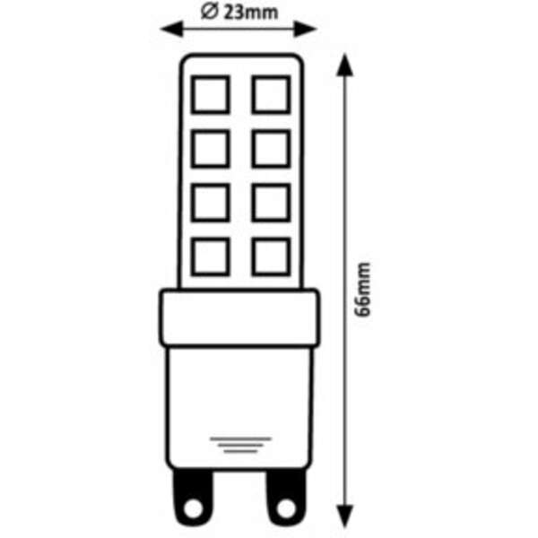 RABALUX LED sijalica G9, 7W, 640lm, 4000K