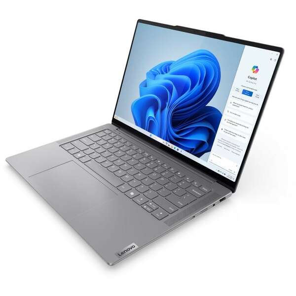 LENOVO Yoga Pro 7 14IMH9 (Luna Grey, Aluminium) Intel Core Ultra 7 155H,  32GB. 1TB-NVMe, 14.5inc 2.8K  OLED,  RTX-4050-6GB, Backlite, 1.59kg DOS (83E200B4YA)