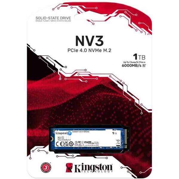 KINGSTON 1TB M.2 NVMe SNV3S/1000G series NV3 SSD