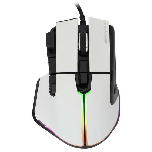 WHITE SHARK GM-9006 MARROK WHITE RGB 12.000 dpi