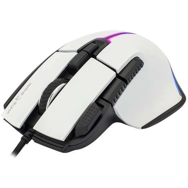 WHITE SHARK GM-9006 MARROK WHITE RGB 12.000 dpi