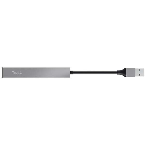 TRUST ADAPER HALYX USB 2.0 4xUSB Aluminium Silver