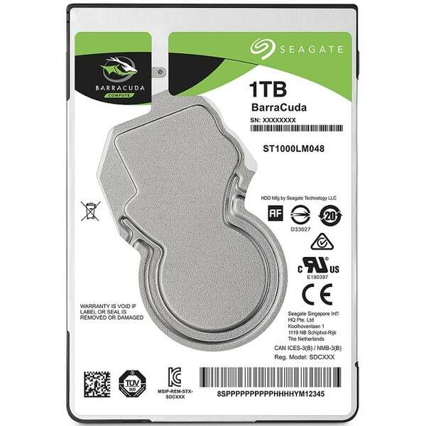 SEAGATE 1TB 2.5 SATA III 128MB 5.400 ST1000LM048