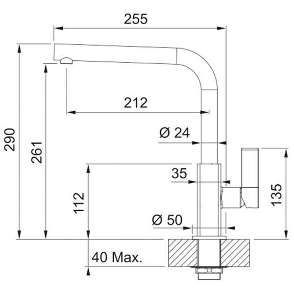 FRANKE MARIS HROM GLECER BELA 115.0392.340