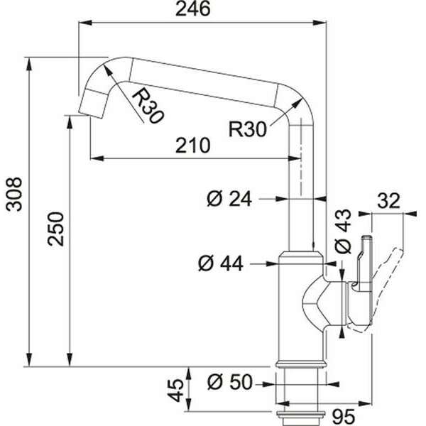 FRANKE URBAN CRNA 115.0595.081