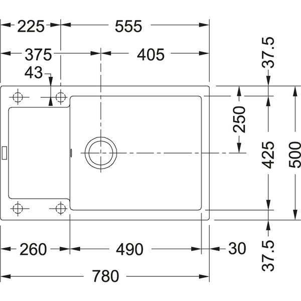 FRANKE MRG 611-78 XL CRNA 114.0479.032