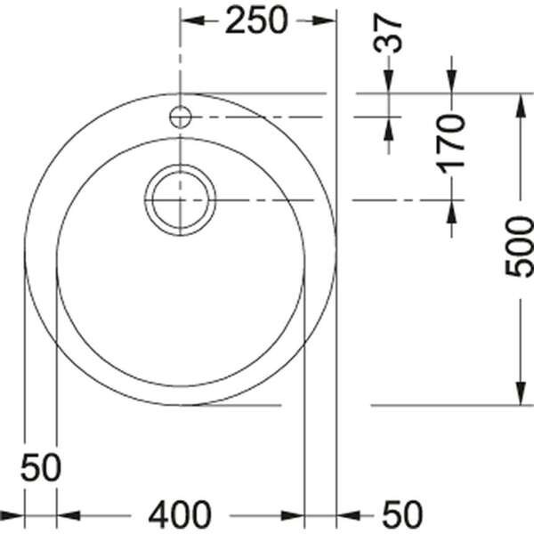 FRANKE Single 1 Crna 114.0463.694