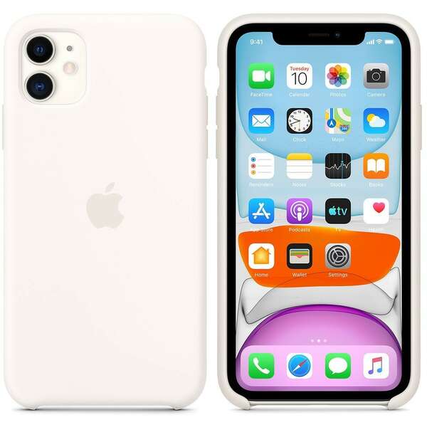APPLE iPhone 11 Silicone Case - White mwvx2zm/a