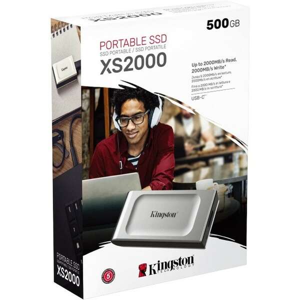 KINGSTON Portable XS2000 500GB eksterni SSD SXS2000/500G