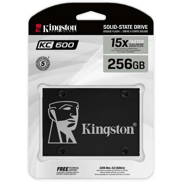 KINGSTON 256G SSD KC600 SATA3 mSATA