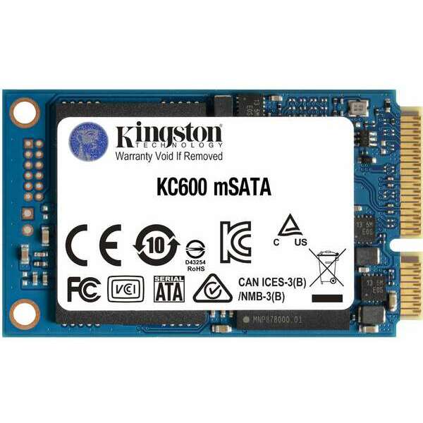 KINGSTON 512G SSD KC600 SATA3 mSATA