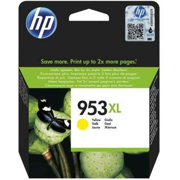 HP 953XL High Yield Yellow Original Ink Cartridge - F6U1