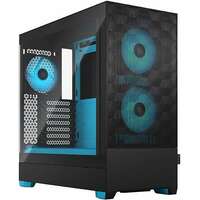 FRACTAL DESIGN Pop Air RGB Cyan Core TG Clear Tint FD-C-POR1A-02