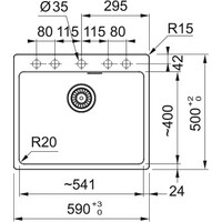 FRANKE-IT MRG 610-54 FTL 114.0661.703 crna