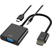 LINKOM Adapter-Konvertor HDMI na VGA m / z+audio+USB Micro