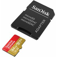 SANDISK MICRO SD 64GB Extreme SDSQXAH-064G-GN6MA