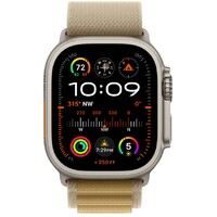 APPLE Watch Ultra2 v2 Cellular 49mm Natural Titanium Case with Tan Alpine Loop - Large mx4h3se/a