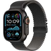 APPLE Watch Ultra2 v2 Cellular 49mm Black Titanium Case with Black Titanium Milanese Loop - S mx4w3se/a