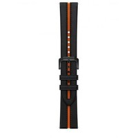 XIAOMI Mi Watch Black Orange Leather Strap