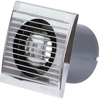 TEXO ELITE VENTILATOR FI100 SA KLAPNOM CHROME